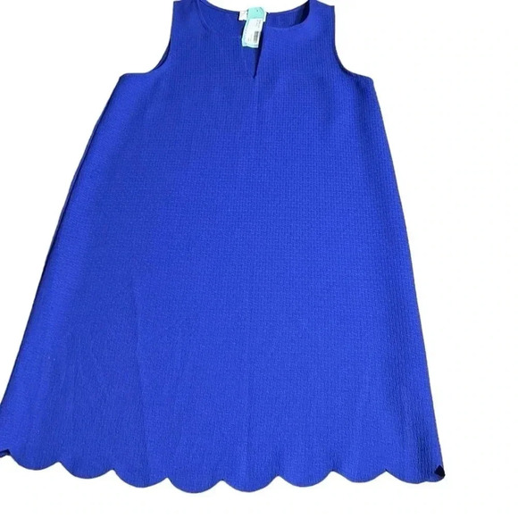 EVERLY ,Maura Dress,Anthropologie,sleeveless blue scalloped hem dress ,NWT - Picture 3 of 12